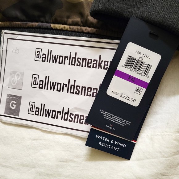 Tommy Hilfiger Camo Military Bomber Jacket 2XL - Picture 6 of 12